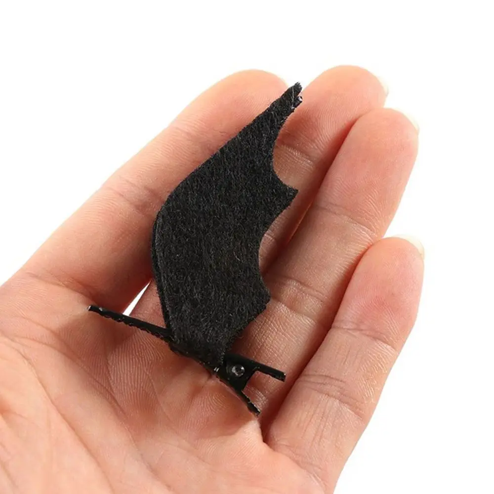 작은 사이즈 1쌍 트렌디 코스튬 소녀 할로윈 코스프레 아기 축제 헤어 클립 헤어핀 헤어 액세서리 박쥐 날개