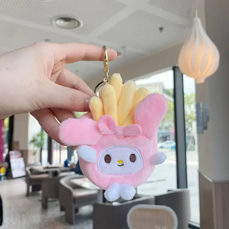 Sanrio Chips Plush Pendant Student School Bag Decoration Pendant Interesting Pendant Children Daily Party Surprise Gift