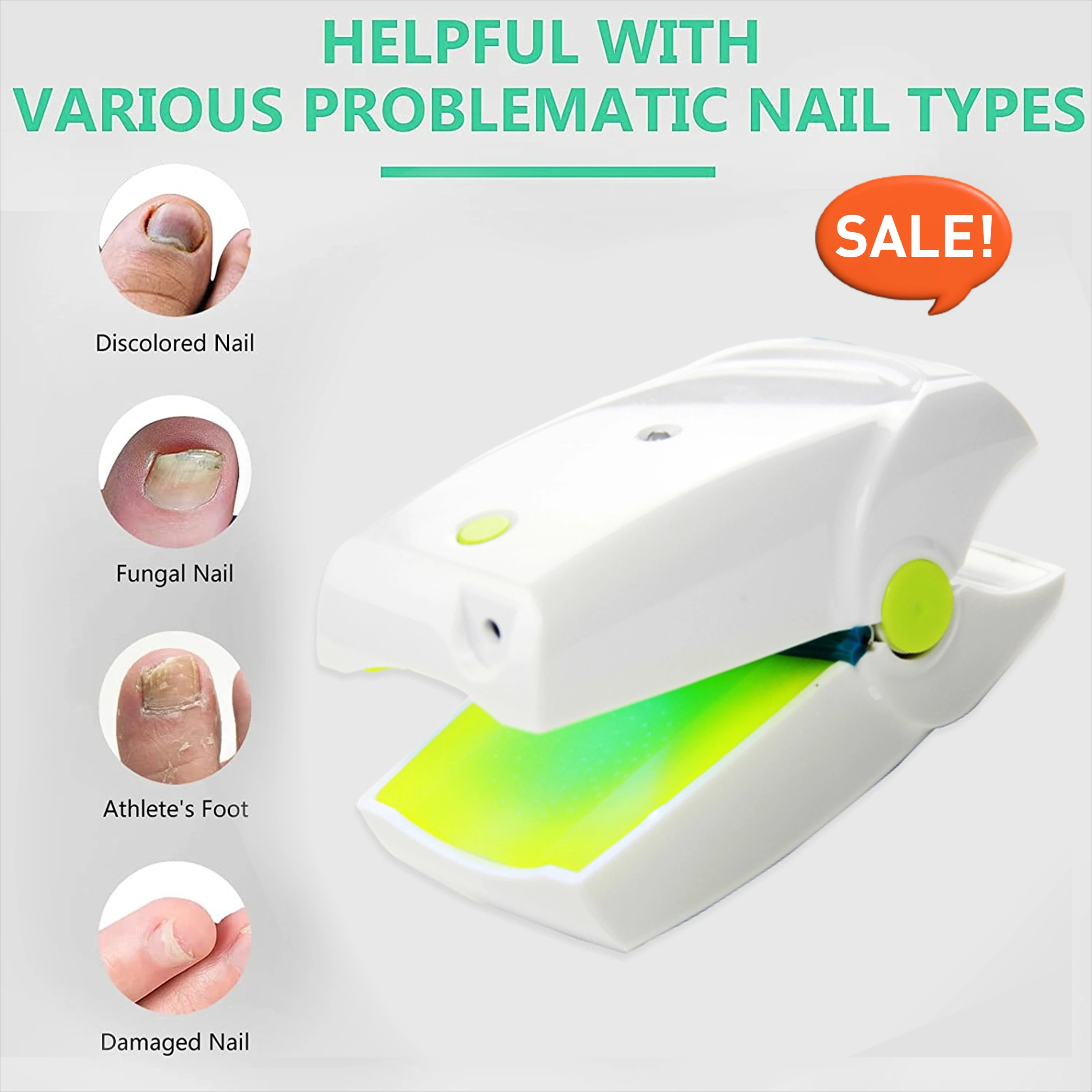 

New Upgrade Painless Laser Device for Nail Fungus Removal Toenail Fingernail Recovery