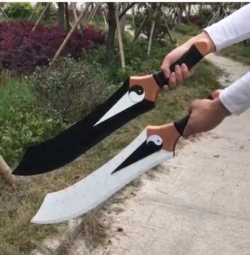 

[Funny] 78cm Cosplay Fate Stay Night Archer Class Twin Swords Double Wood Knife weapon wooden Sword model Anime Costume party