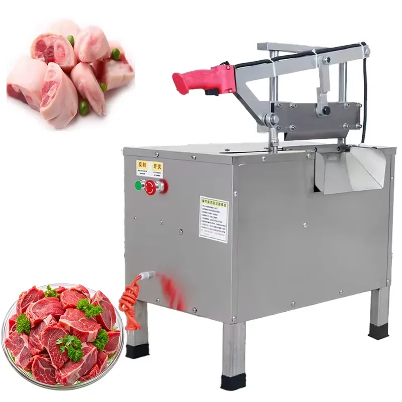 Low Price Mutton Frozen Fish Cutter Pork Ribs Hydraulic Cutter Commercial Pig Trotters Guillotine Beef