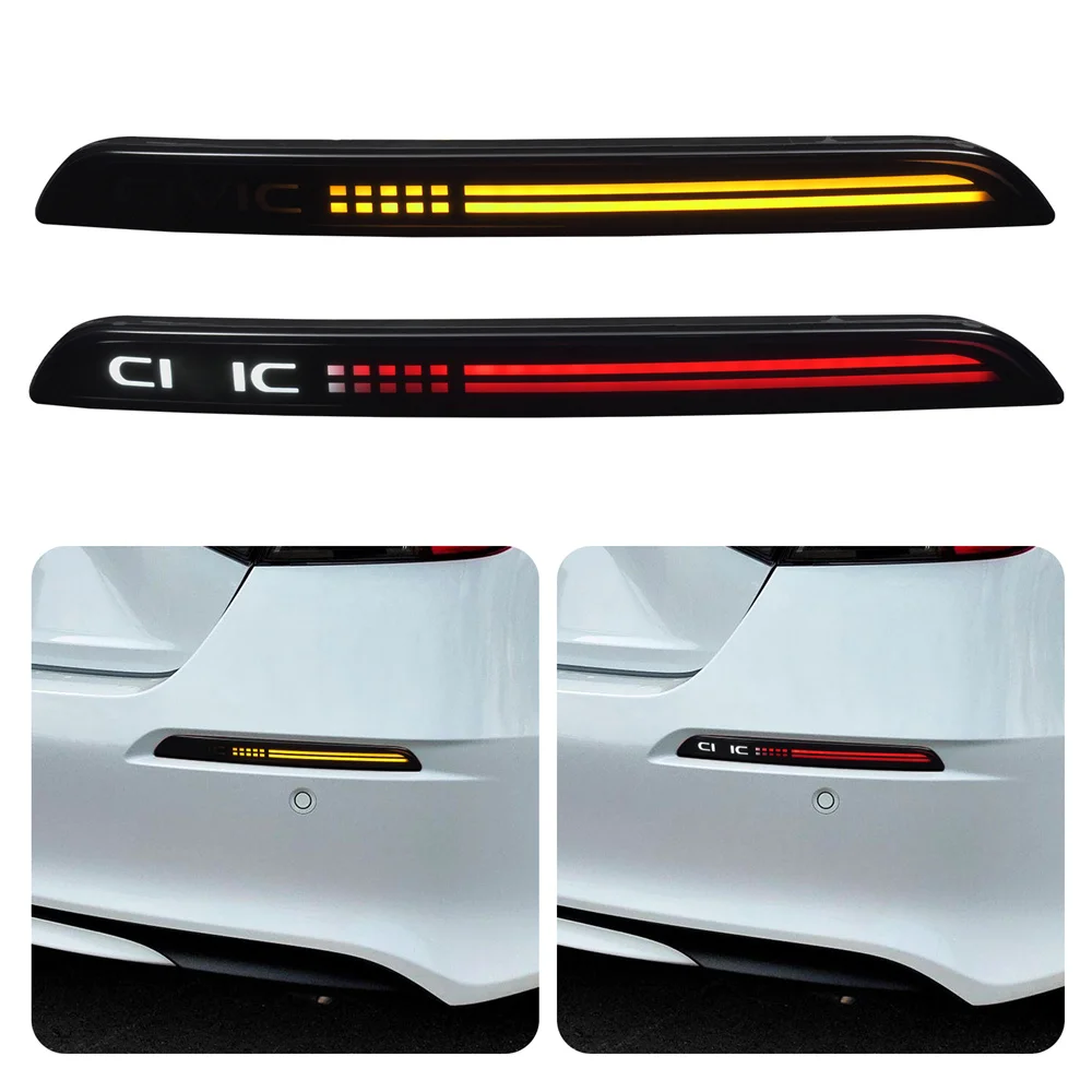 Rear Brake Lights Turn Signal Lights For 11th Gen Honda Civic 2022 2023 2024 LX EX Touring Sport Sedan Car Rear Brake Fog Lights