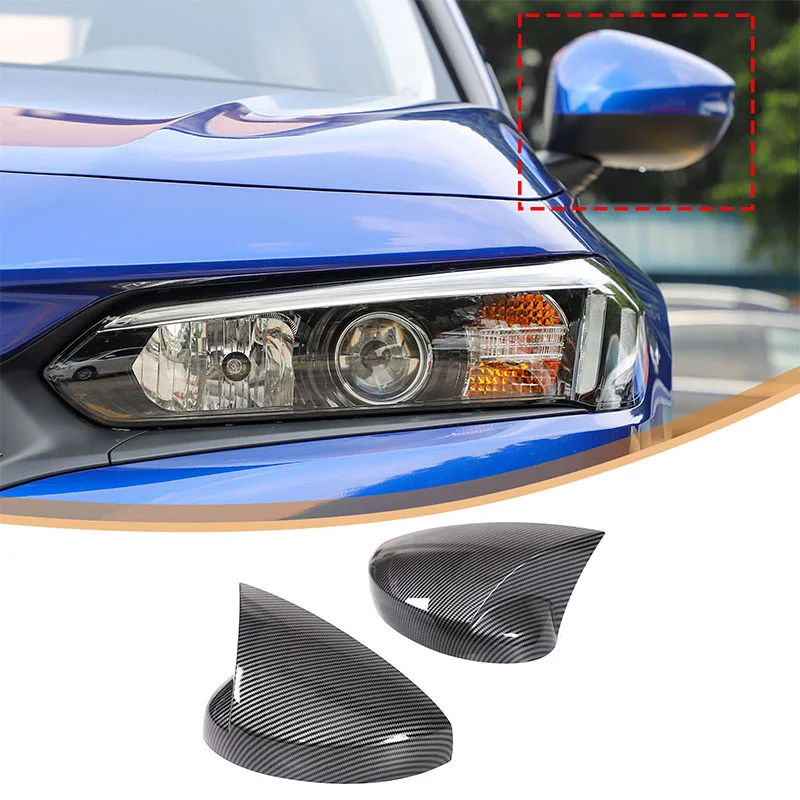 

Car Rearview Mirror Cap Trim Rear Mirror Cover For Honda Civic 11th Gen FE1 FE2 FE3 FL4 2022 For Acura Integra DE4 DE5 2023-2024