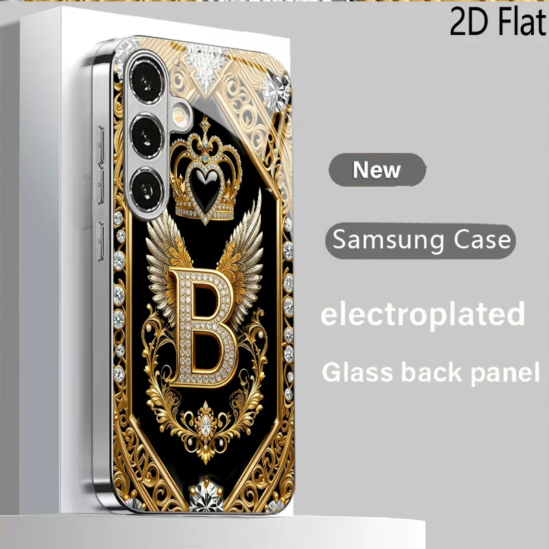 Golden crown and wings for Samsung GalaxyS26S25S24S23S22S21S20UltraPLUSFE A seriesA55A54A34A33A151413A2425NOTE1020Phone case