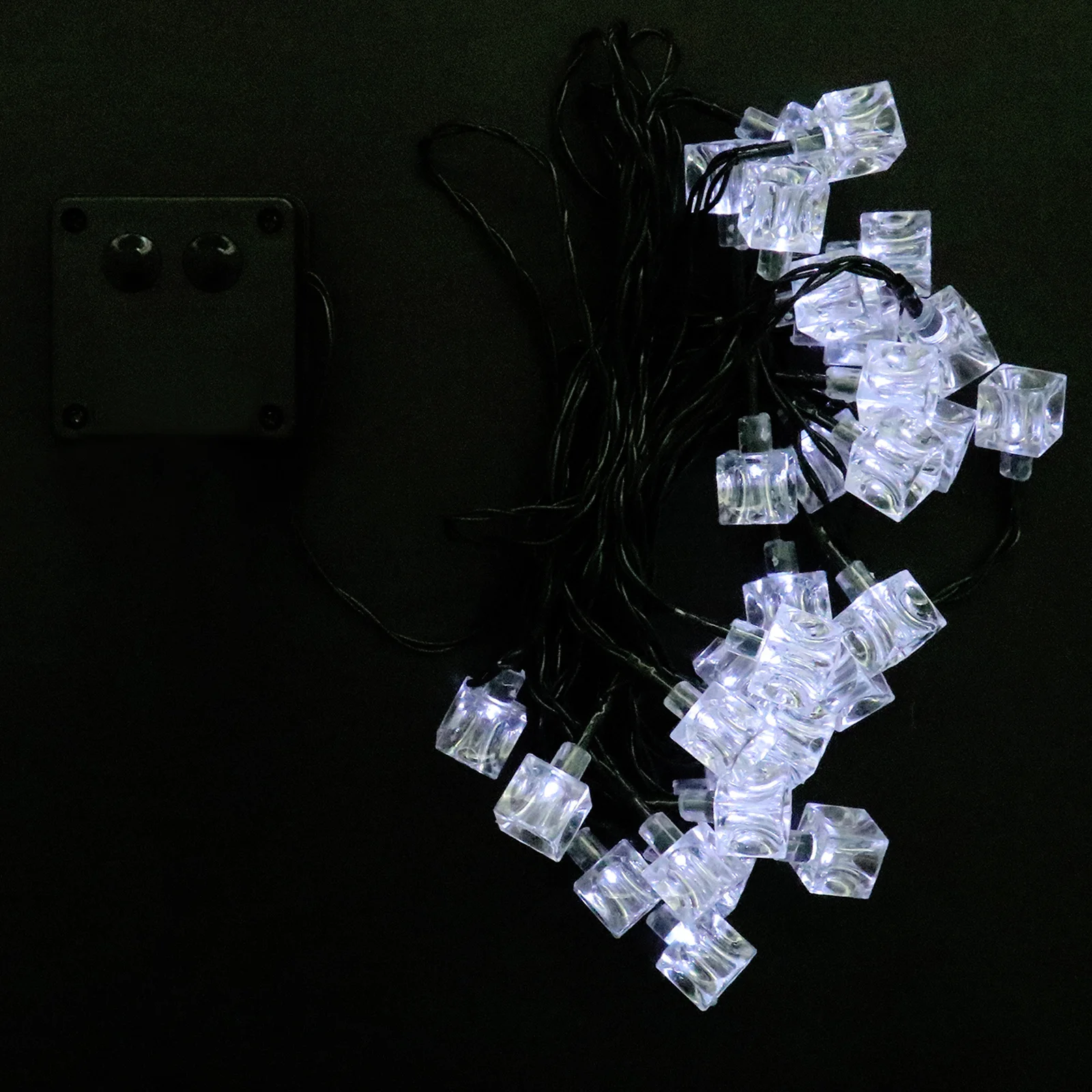 1 قطعة LED آيس كيوب مهرجان سلسلة مصباح أنيق في الهواء الطلق حديقة الإضاءة الزخرفية زخرفة عيد الميلاد مسار الطرف