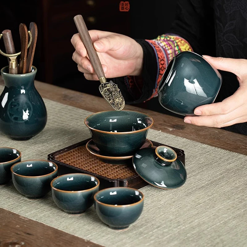 Kitchen Luxury Tea Set Matcha Bowl Chinese Ceremony Coffee Travel European Tea Set Living Room Juego De Te Home Decorationgs