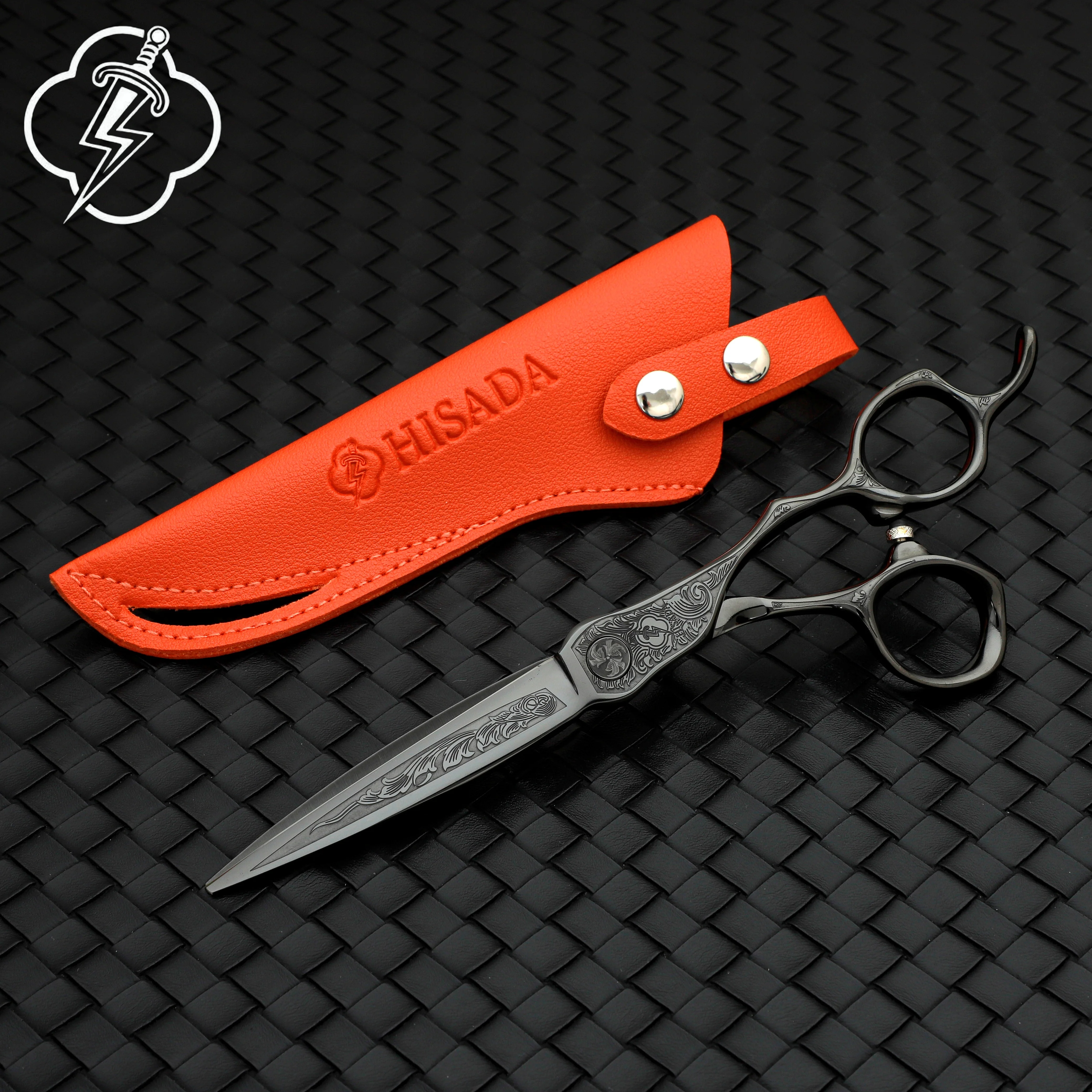 HISADA Hairdressing Scissors 6.0 Inch VG10 Steel Grade Scissors Pattern Professional Hair Salon Top Professional Scissor