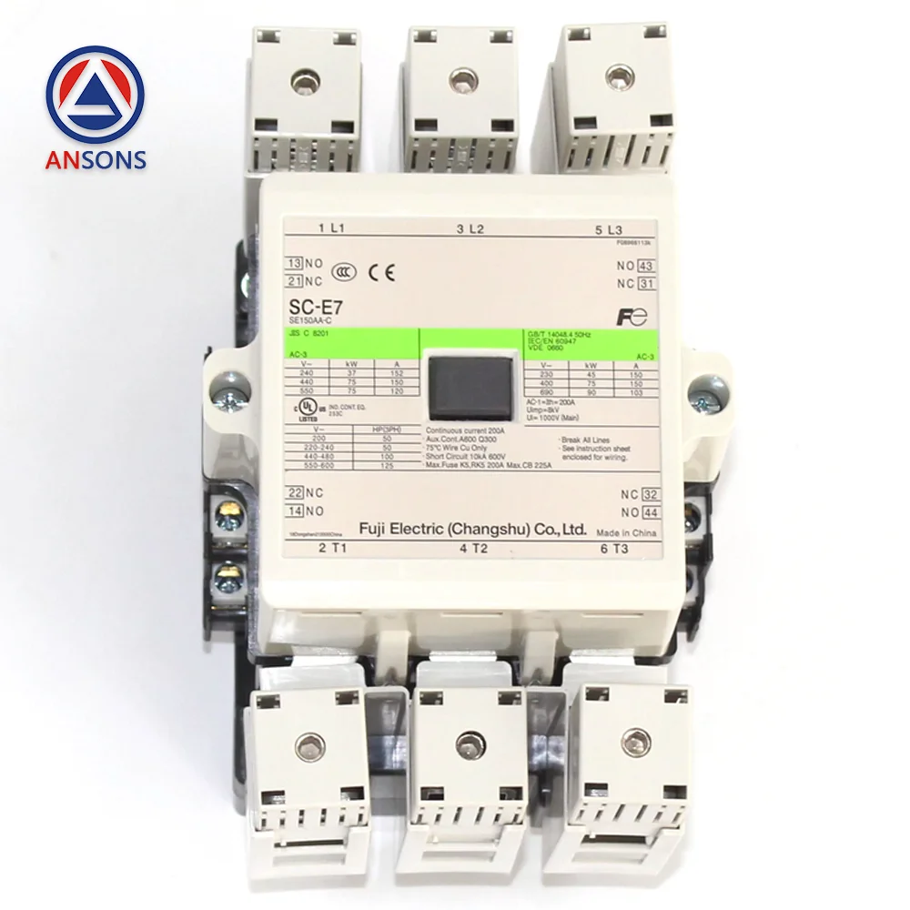 

SC-E7 AC110V 2NO2NC Fuji Elevator Contactor Electromagnetic AC Ansons Elevator Spare Parts
