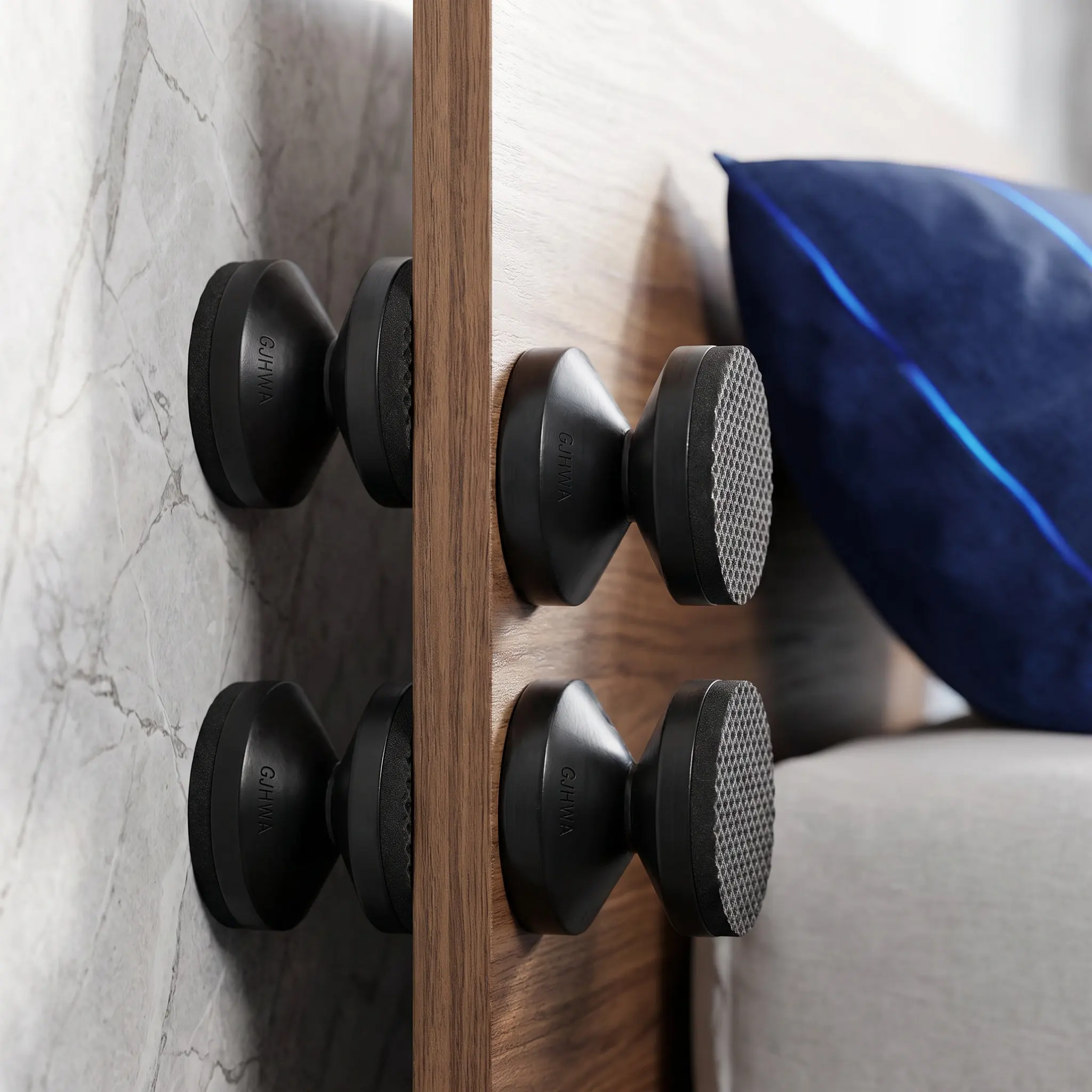 4pcs Adjustable Headboard Bracket 4.2-4.7Cm Anti-Tip Device Wall Spacer For Bed Sofa Bookshelf Table Bed Stoppers Headboard