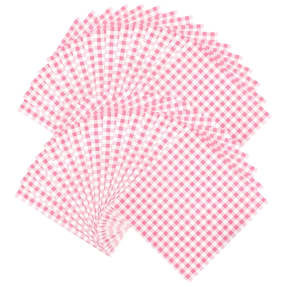

100 Sheets Greaseproof Food Wrap Paper Sandwich Baking Paper Basket Liners Multi-Use Food Wrapping Sheets for Fries Bread
