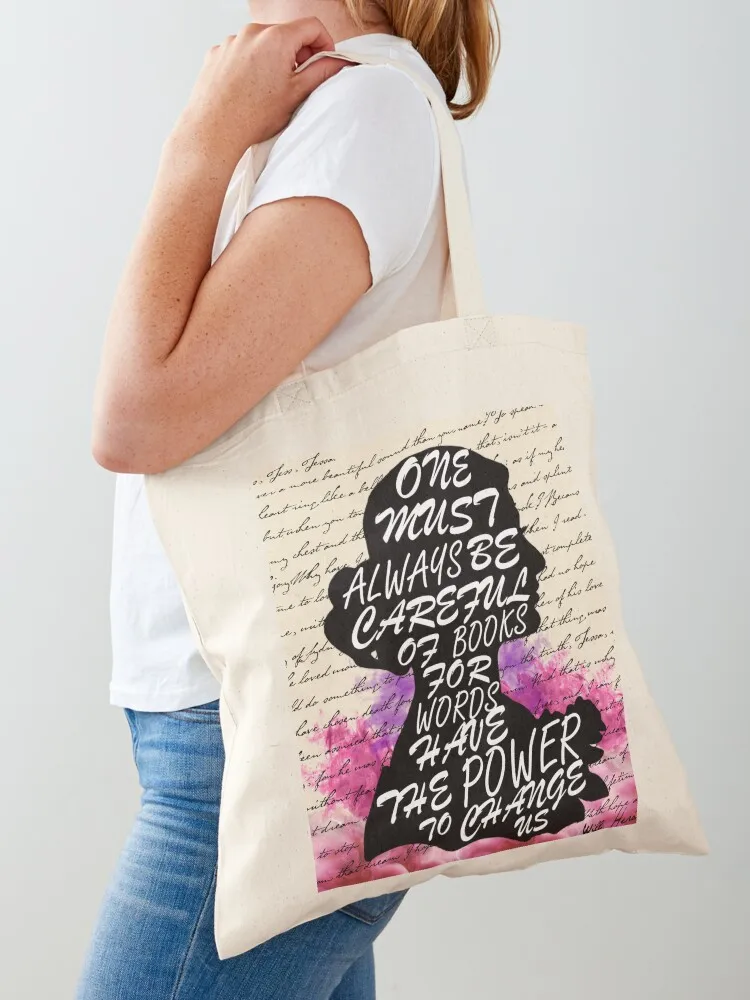 

Words have the power to change us Tote Bag woman shopping bag Canvas bag for women bags for women Reusable bags