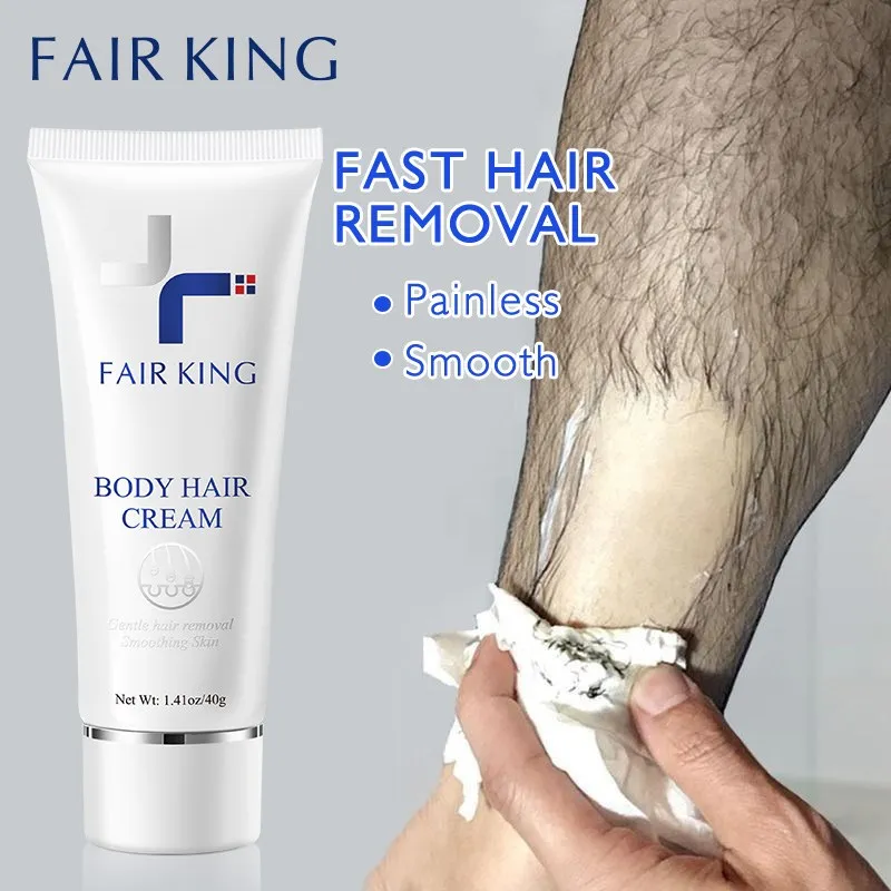 FAIR KING-Crème dépilatoire indolore pour hommes et femmes, épilation, ati elles, jambes, cheveux, soins du corps, rasage, 40g