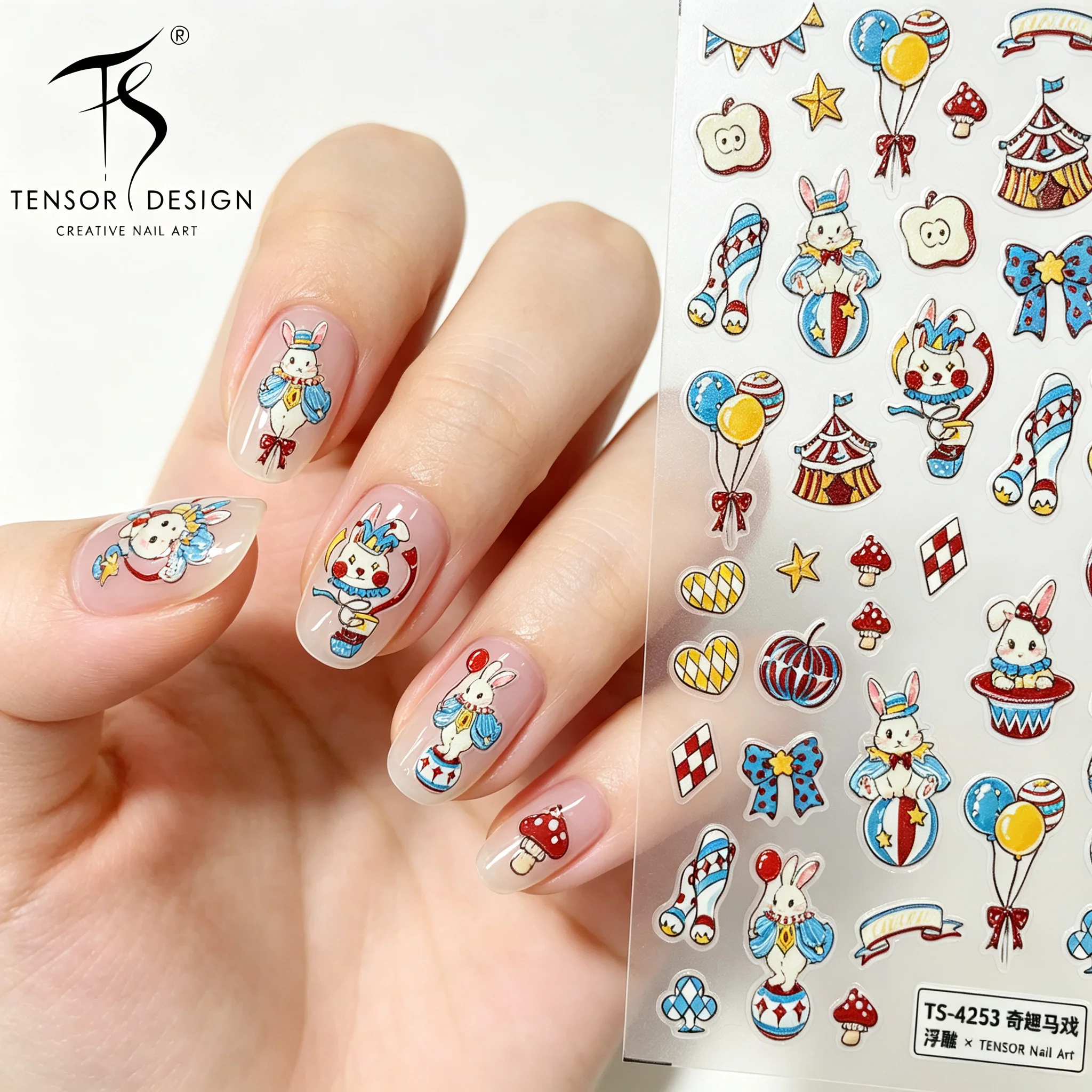 Nail Art Elegan - Autocollants pour ongles TENSOR NAIL, dessin