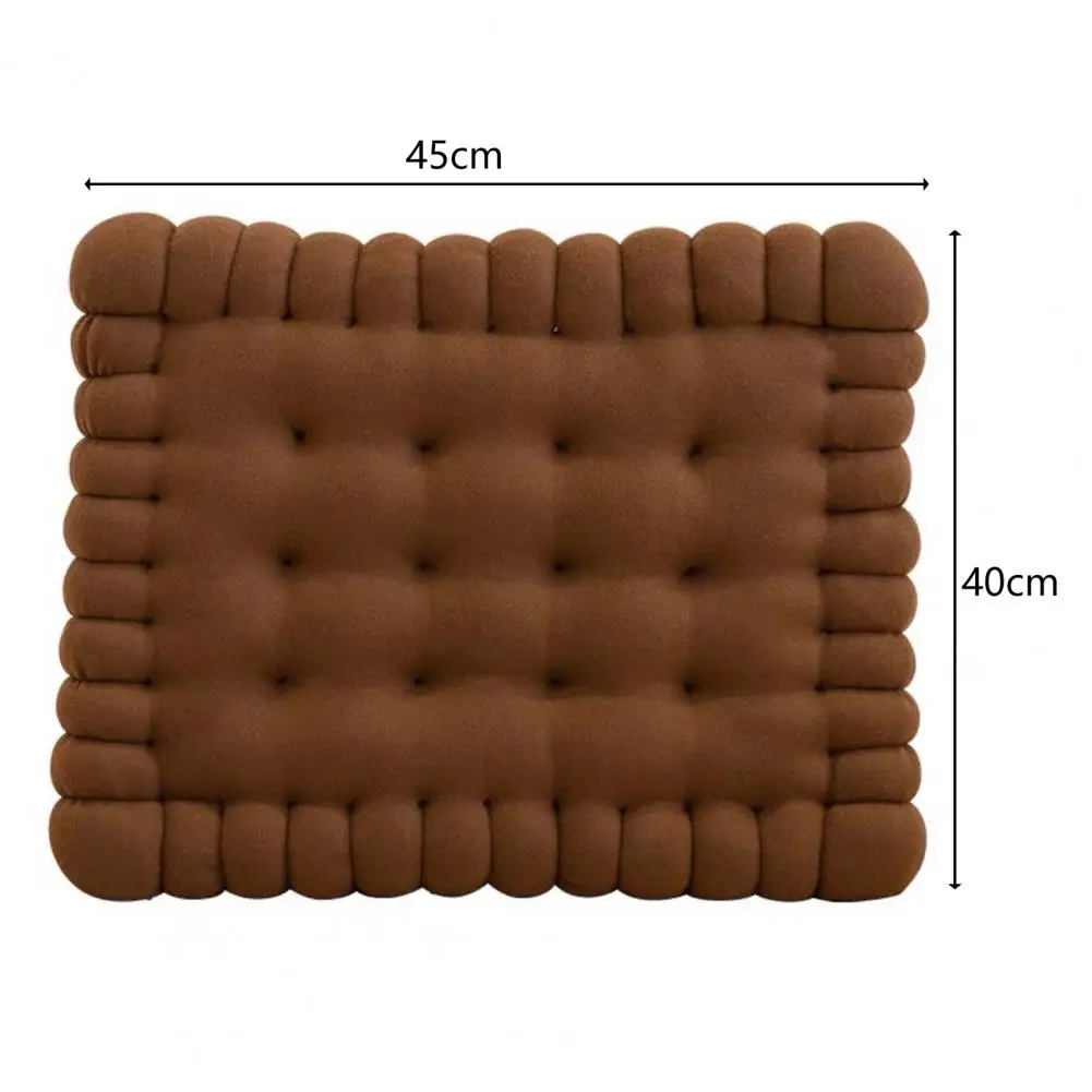 Biscuit Shape Plush Seat Cushion Soft Texture Creative Pillow Chair Seat Pad Thick Floor Mat Pillow Japanese Tatami Sofa Pillows