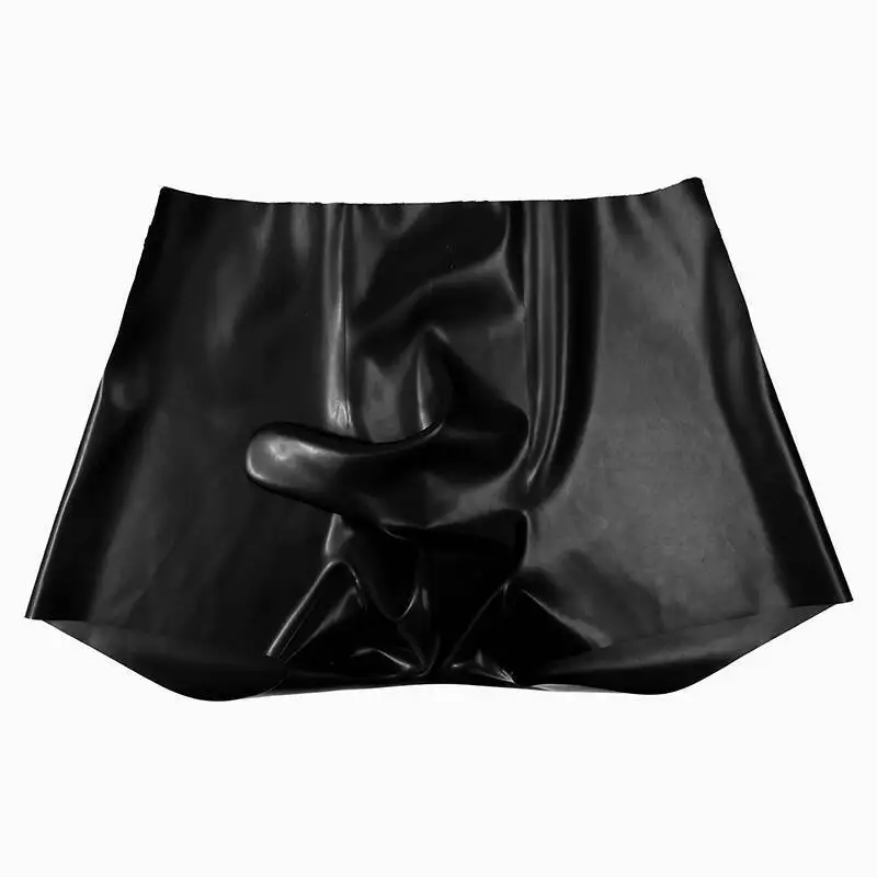 Latex Leather Underpants Men Lingerie Panties Plus Size Underwear Sexy Boxer Shorts
