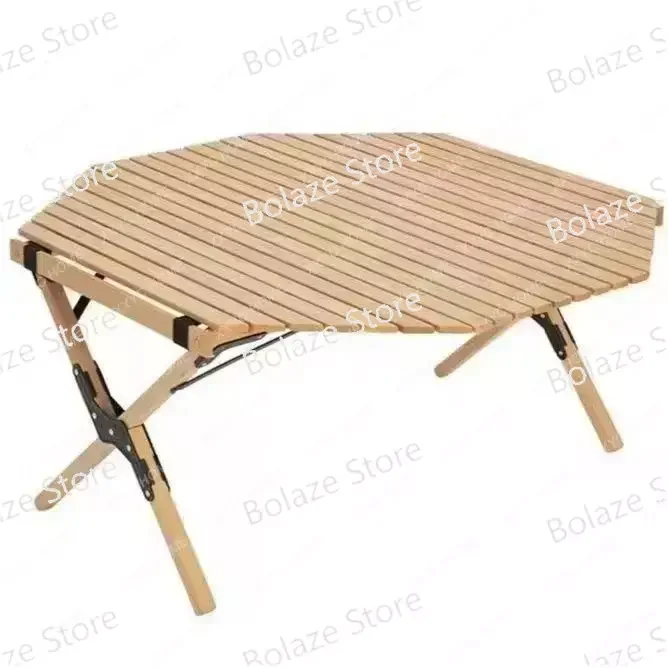 

Portable Folding Octagonal Table, Beach Furniture, Simple Style, Camping Equipment, Outdoor Egg Roll T, Factory Wholesale