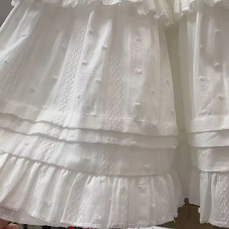 لوليتا التنانير الصغيرة للنساء Kawaii تنورة عالية الخصر ألف خط الكشكشة القوطية الصلبة بسيطة مطوي تنورة Y2k Harajuku تنورة بيضاء
