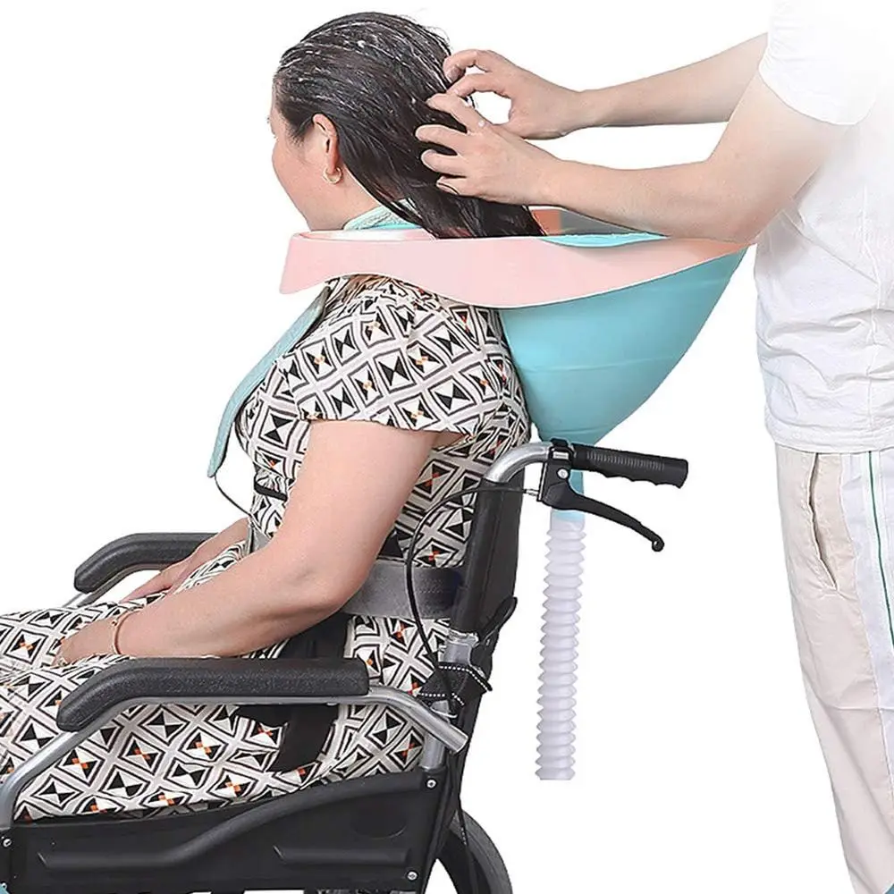 

Portable Hair Shampoo Basin with Drain for Bed Bath, Ideal for Women, Elderly, and Children