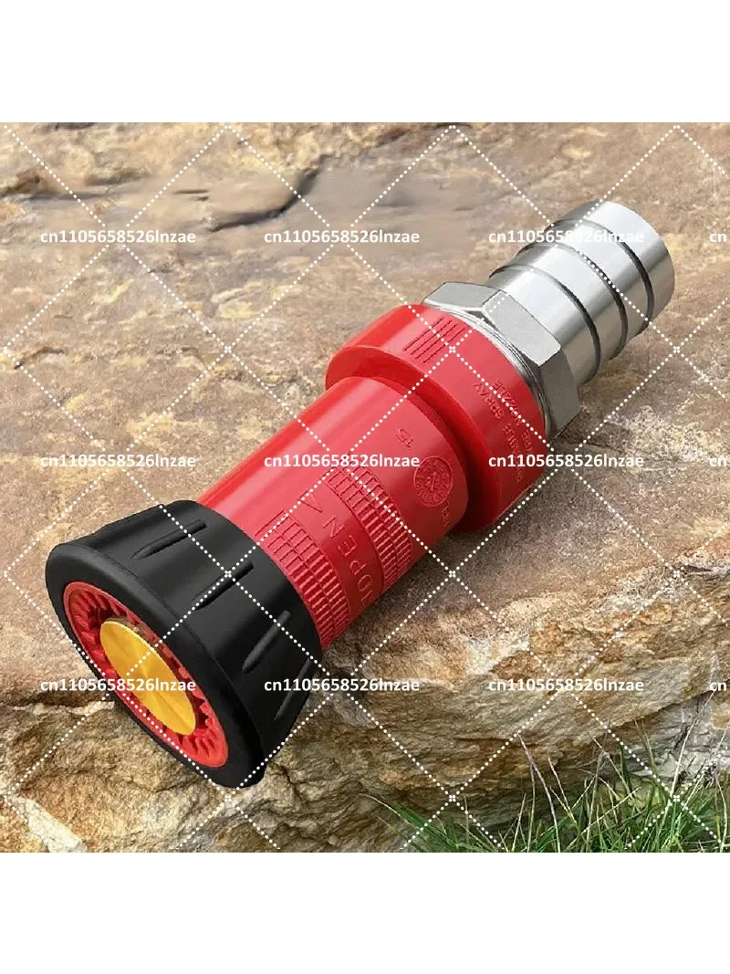 Heavy Duty High Pressure Fire Hose Nozzle 1-2 Inch, Water Spray Nozzle for Garden Farm & Firefighting
