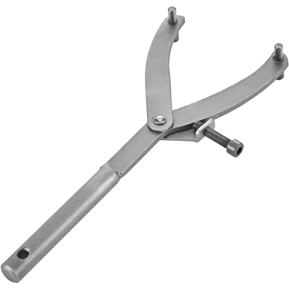 Adjustable Locking Spanner Wrench, Clutch Fan Rotor Flywheel Sprocket Hub Holder Removal Tool for Scooter Motorcycle