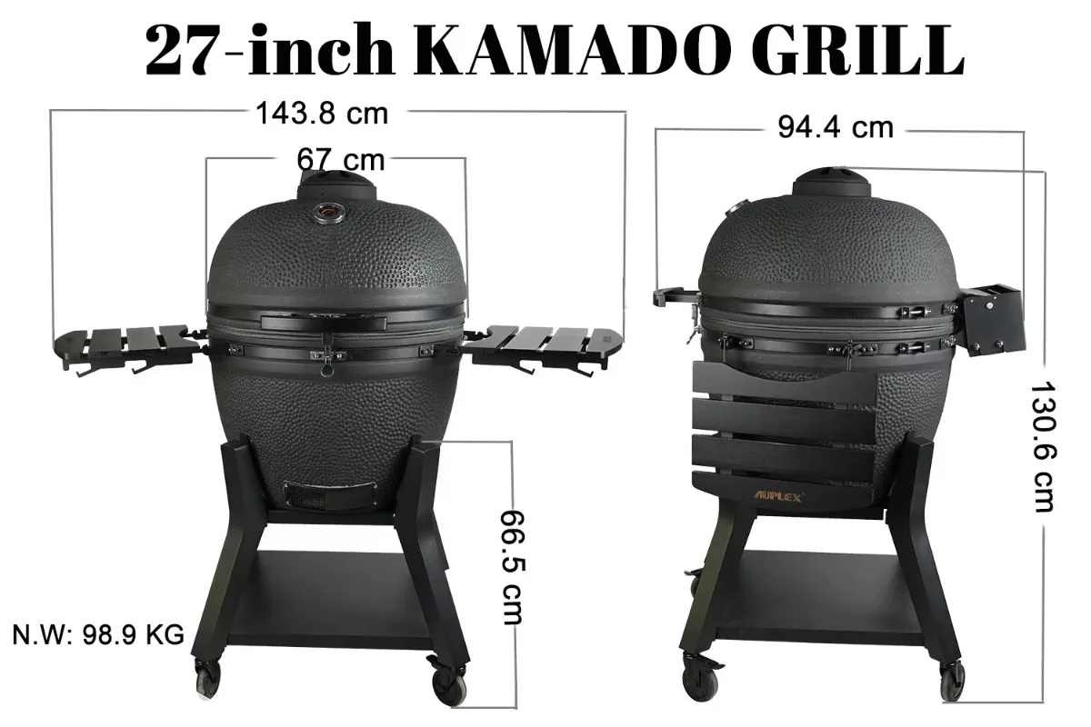 2026Hot AUPLEX XXL Kamado 27-Inch Joe Luxurious Ceramic BBQ Grills Outdoor for Kitchen Manufactured