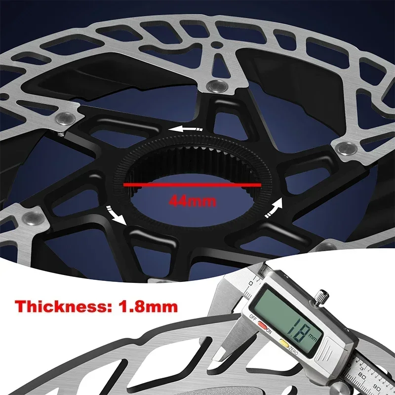 BUCKLOS Bike Centerlock Rotor RT-MT860 CENTER LOCK Disc Brake Rotors 160mm Mountain Road Bike Disc Brake Rotor Bicycle Parts