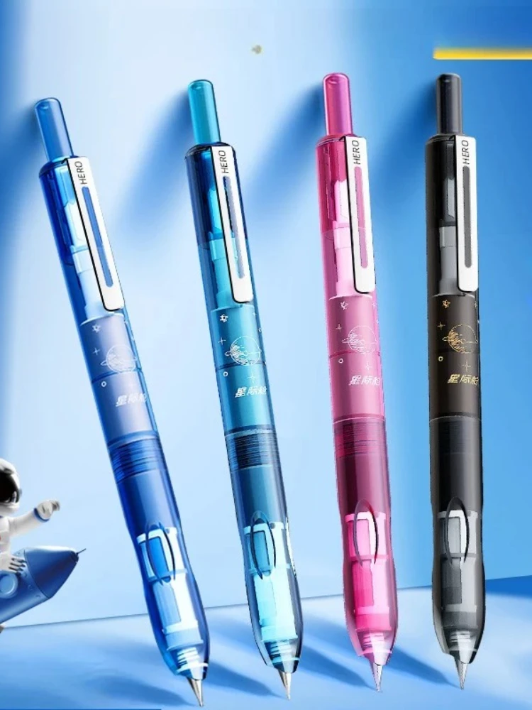 

1 шт., пресс-ручка Hero P320, время, космическая кабина, для начинающих студентов, мужская и женская, для высокой красоты, специальная ручка, может заменить сумку с чернилами