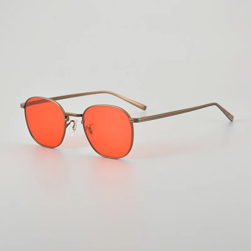 Retro Box Star Outdoor Cycling Men and Woman Can Be Paired with Myopia Pure Titanium Sunglasses