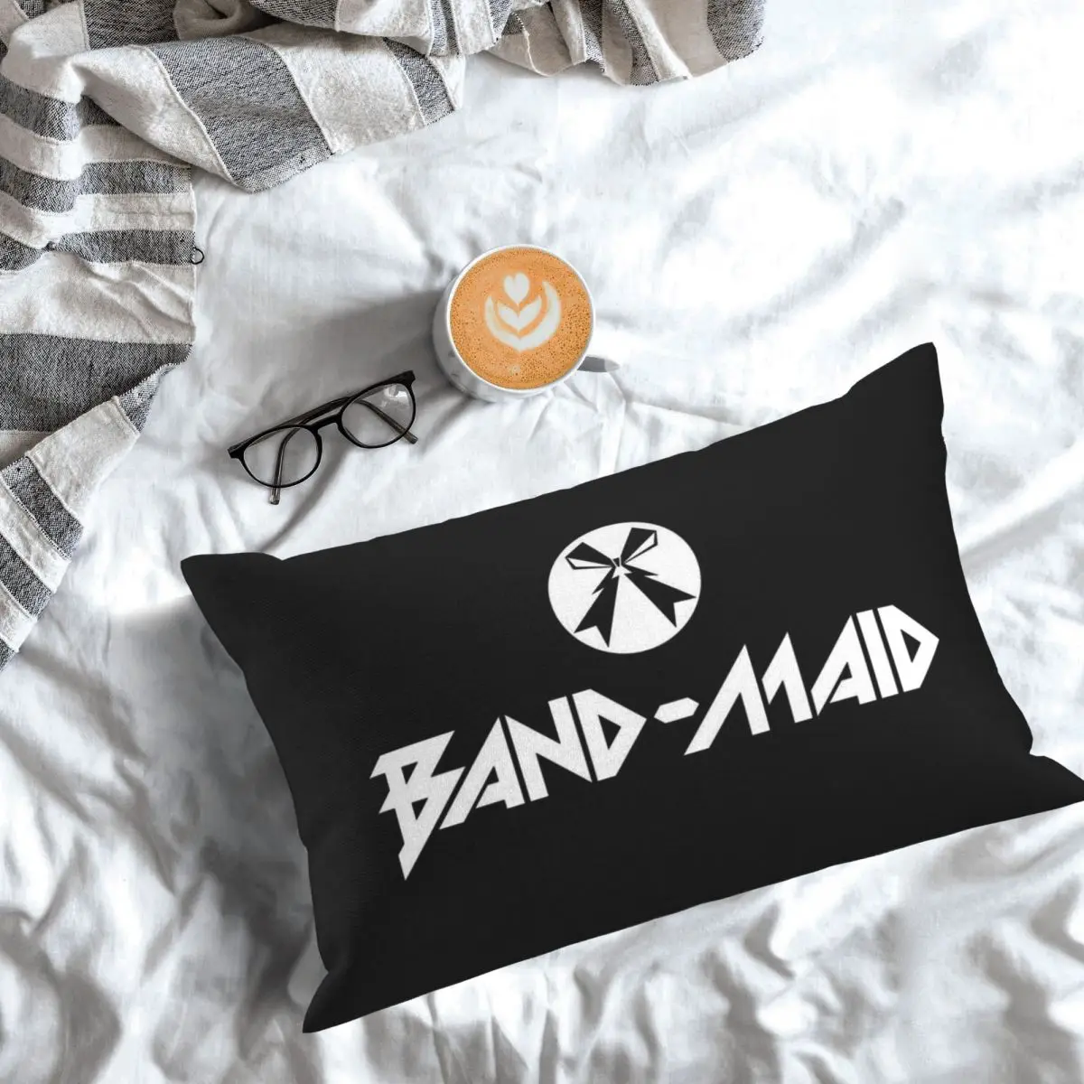 Band Maid Japan Metal Rock Rectangle Pillowcase Cushion Cover Decor Bedroom Bed Home Comfort Throw Pillow