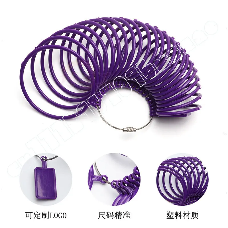 Measuring Bracelet Ring Measurement Tool, Wrist Size Plastic Ring, Measuring Gold, Silver and Jade Bracelet Ring Number with