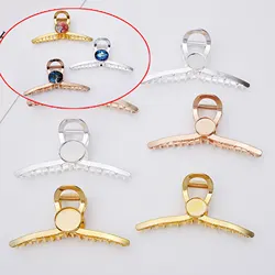 2pcs/lot Claw Clamp New Shark Clip DIY blank hairpin accessories wholesale