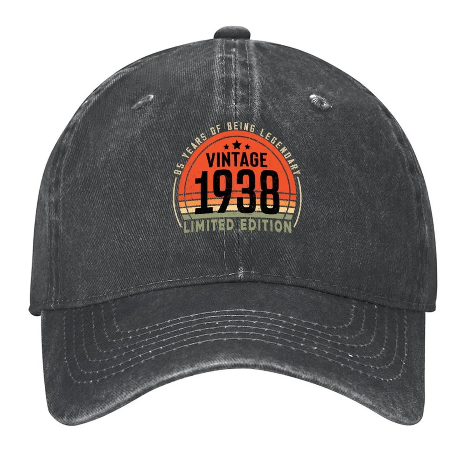 

85 Year Old Gifts Vintage 1938 Limited Edition 85th Birthday Baseball Cap funny hat Bobble Hat Women Men's