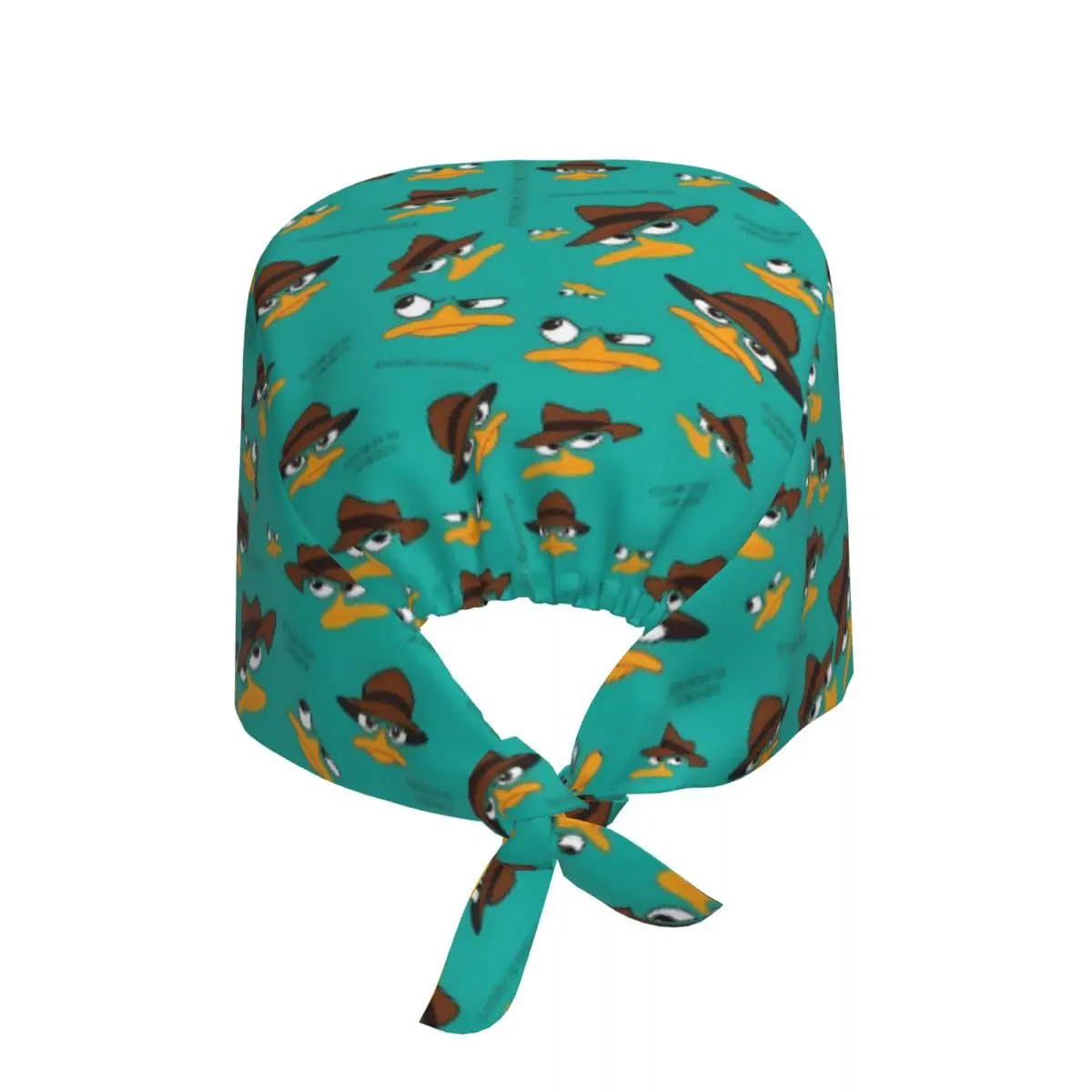 Custom Adjustable Anime Perry The Platypus Working Hat Men Women Surgical Hat Scrub Nursing Doctor Surgeon Cap for Nurse