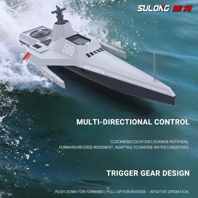 Nuovo giocattolo estivo per barche telecomandate Barca veloce Killer Whale Nave senza pilota Giocattoli elettrici ad alta velocità per bambini