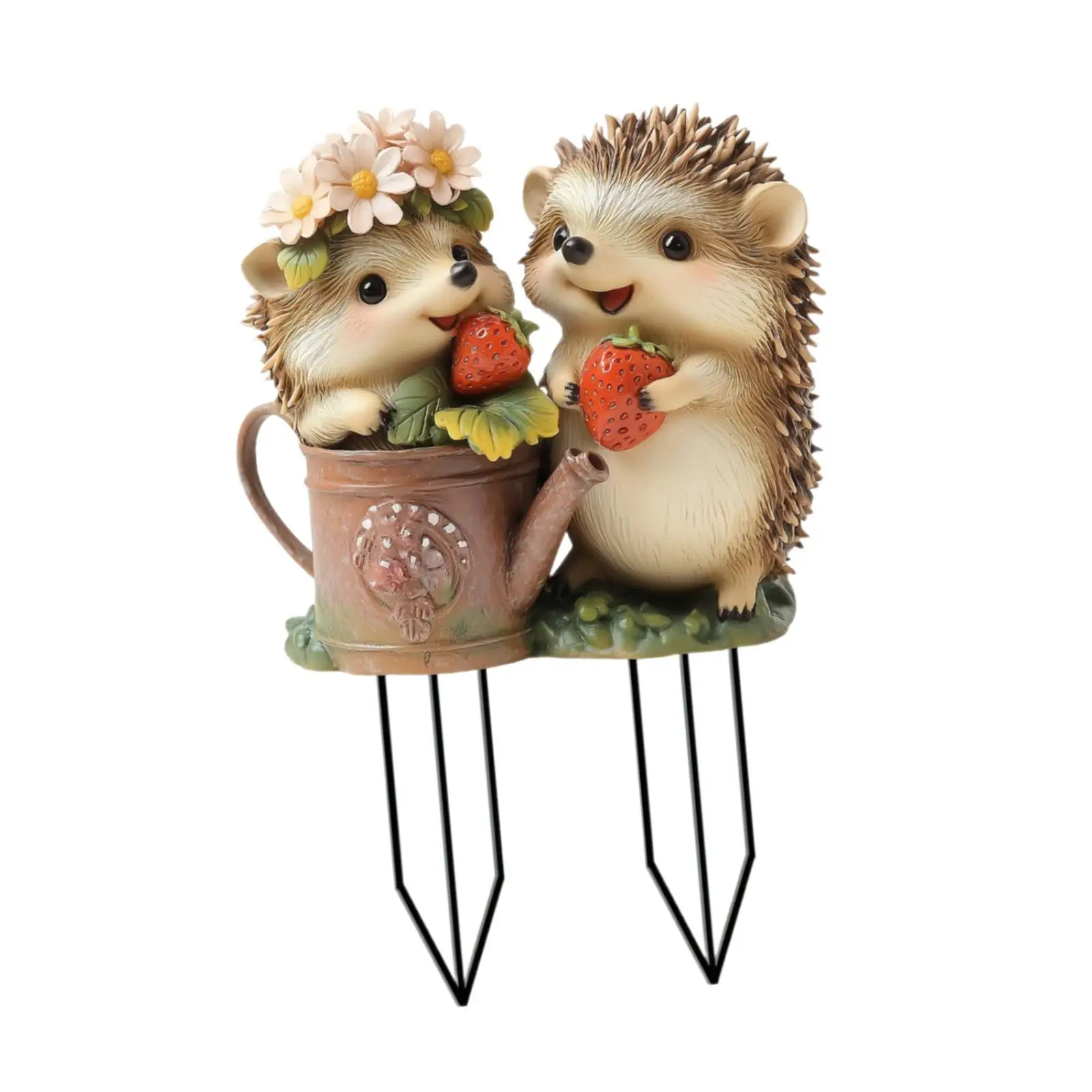 Garden Stake Flower Pots Decor Acrylic Hedgehog 2D Pathway Decor Decorative
