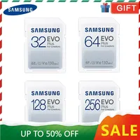 New productSamsung 256gb 128GB 64GB 32GB SD memory card EVO Plus U3 V30 Read speed 130MB/s high-speed digital camera memory card