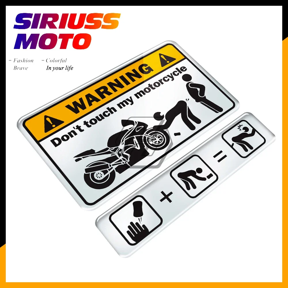 

3D Warning Sticker Don't Touch My Motorcycle Tank Sex Decal Case for Universal Kawasaki Yamaha Honda Suzuki Ducati BMW Tank