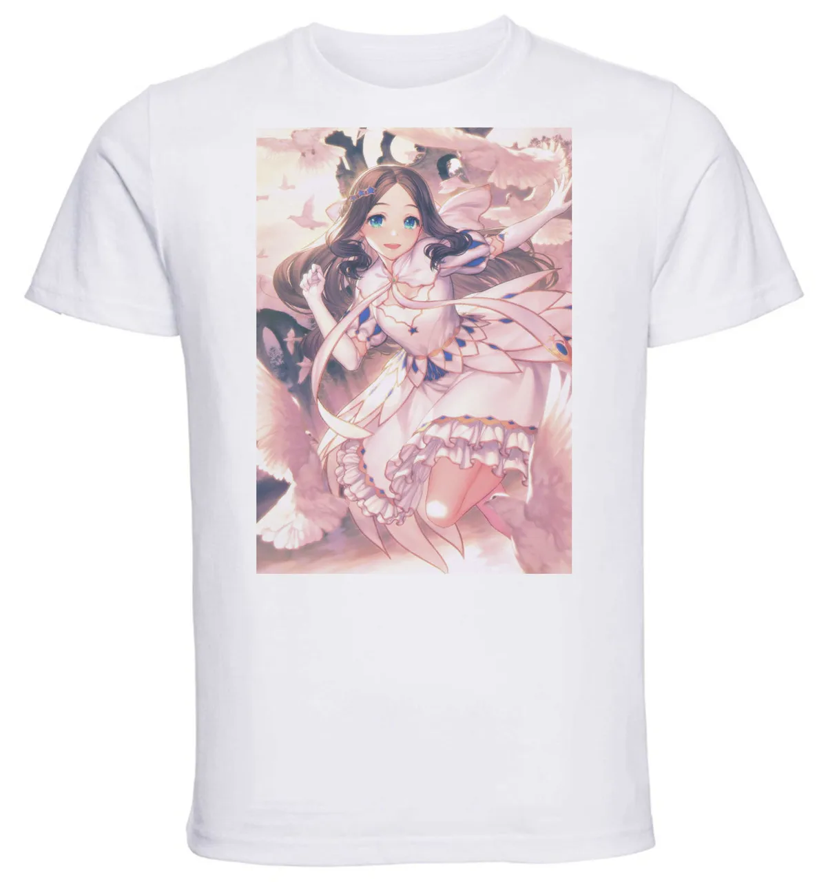 T-Shirt Unisex White Fate Grand Order Leonardo Da Vinci rider