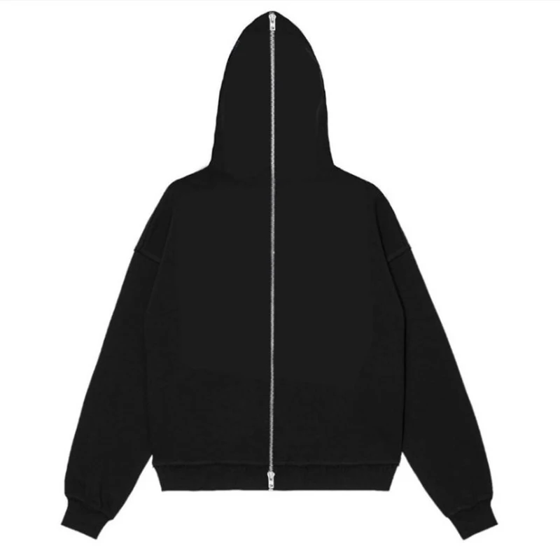 Europe America Fashion Hooded Spring Autumn Men Women Clothing Retro Zip Up Sweatshirt Casual Y2K Streetwear Sport Hoodies