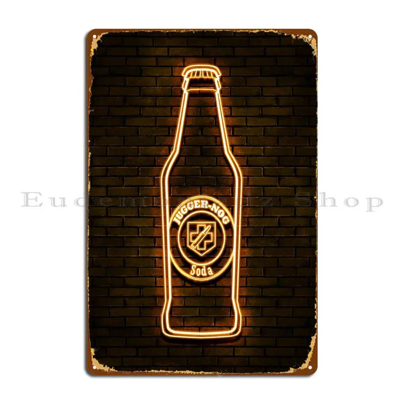 Jugger-Nog Wall Neon Metal Sign Poster Mural Pub Bar Cave Printed Bar Tin Sign Poster