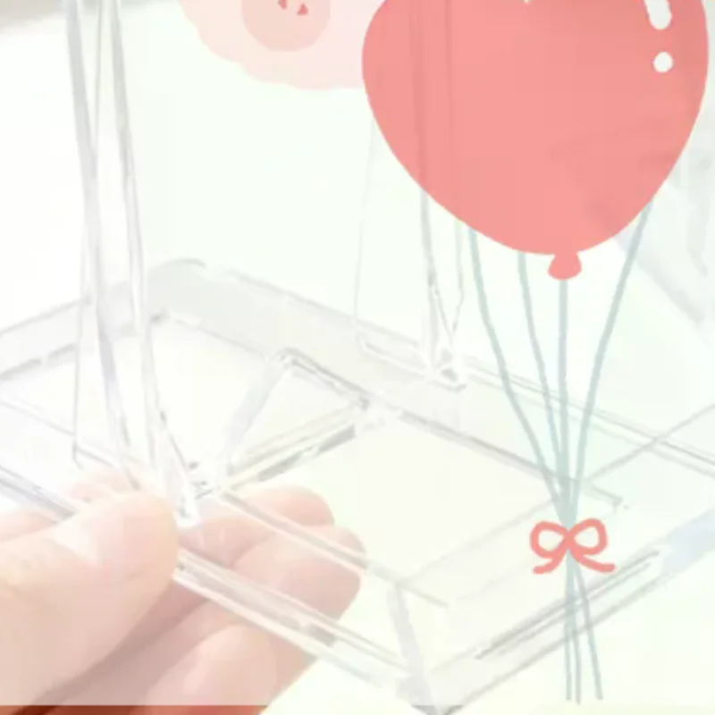 2/5Pcs Adjustable Sliding Clear Display Stand Transparent Display Holder Rack Multifunctional Plate Holder Picture Display