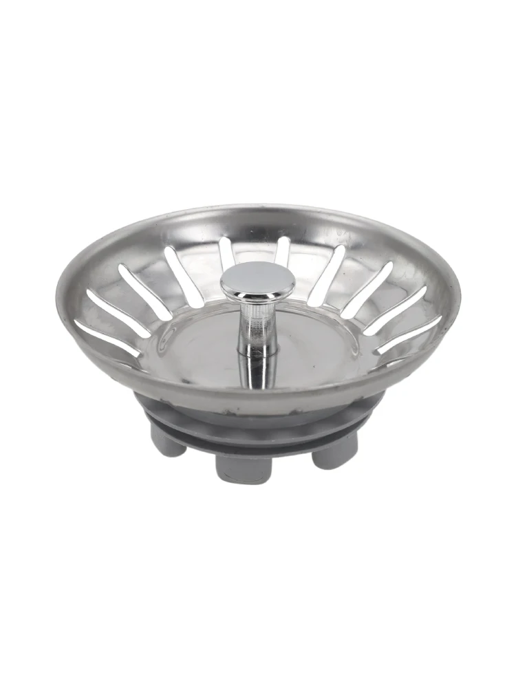 

1 шт. Сетчатый фильтр для кухонной раковины из нержавеющей стали, уловитель волос для слива, фильтр для воды, заглушка для раковины, для ванной комнаты