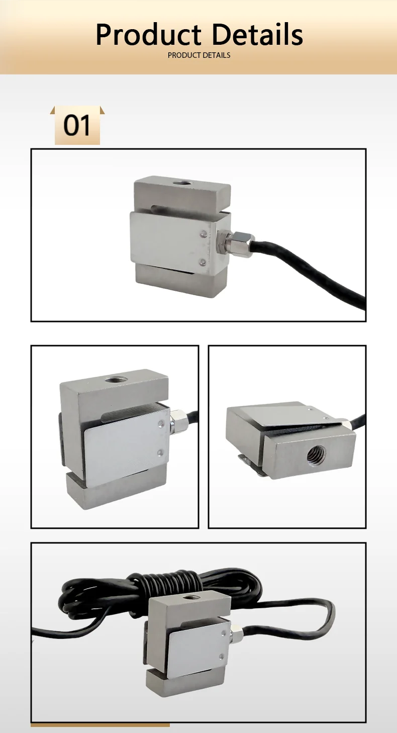 Hochpräzise Edelstahl-S-Typ-Wägezelle, 0-50 kg Kapazität, 1,0-2,0 mV/V Ausgang, IP66, hohe Wiederholgenauigkeit, -20 ℃ bis 80 ℃ Temp – Detail 6