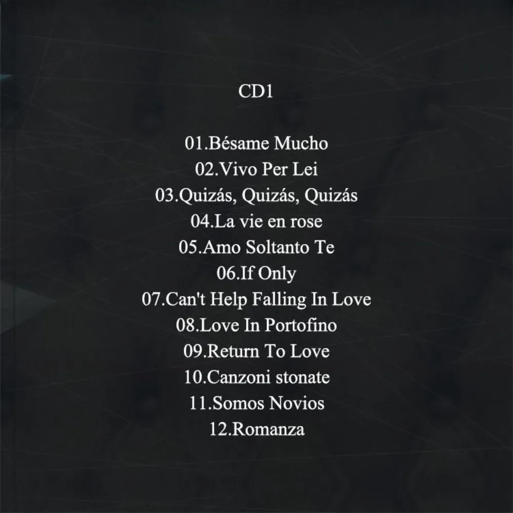 أندريا بوسيلي أغاني الحب الكلاسيكية المتقاطعة 2CD - أحجار كريمة بيل كانتو الصوتية - لعشاق الموسيقى الرومانسية وجميعها