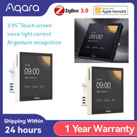 Aqara Smart Scene Panel Switch S1 3.95 inch Touch Screen HomeKit Voice/Light Control AI Switch Work With aqara Home Homekit APP