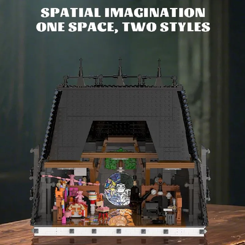 2659 قطعة مجموعة بناء منزل المهجع الأربعاء ، مجموعة نماذج تجميع مكعبات البناء المعمارية للمدينة ، هدية للبالغين #3