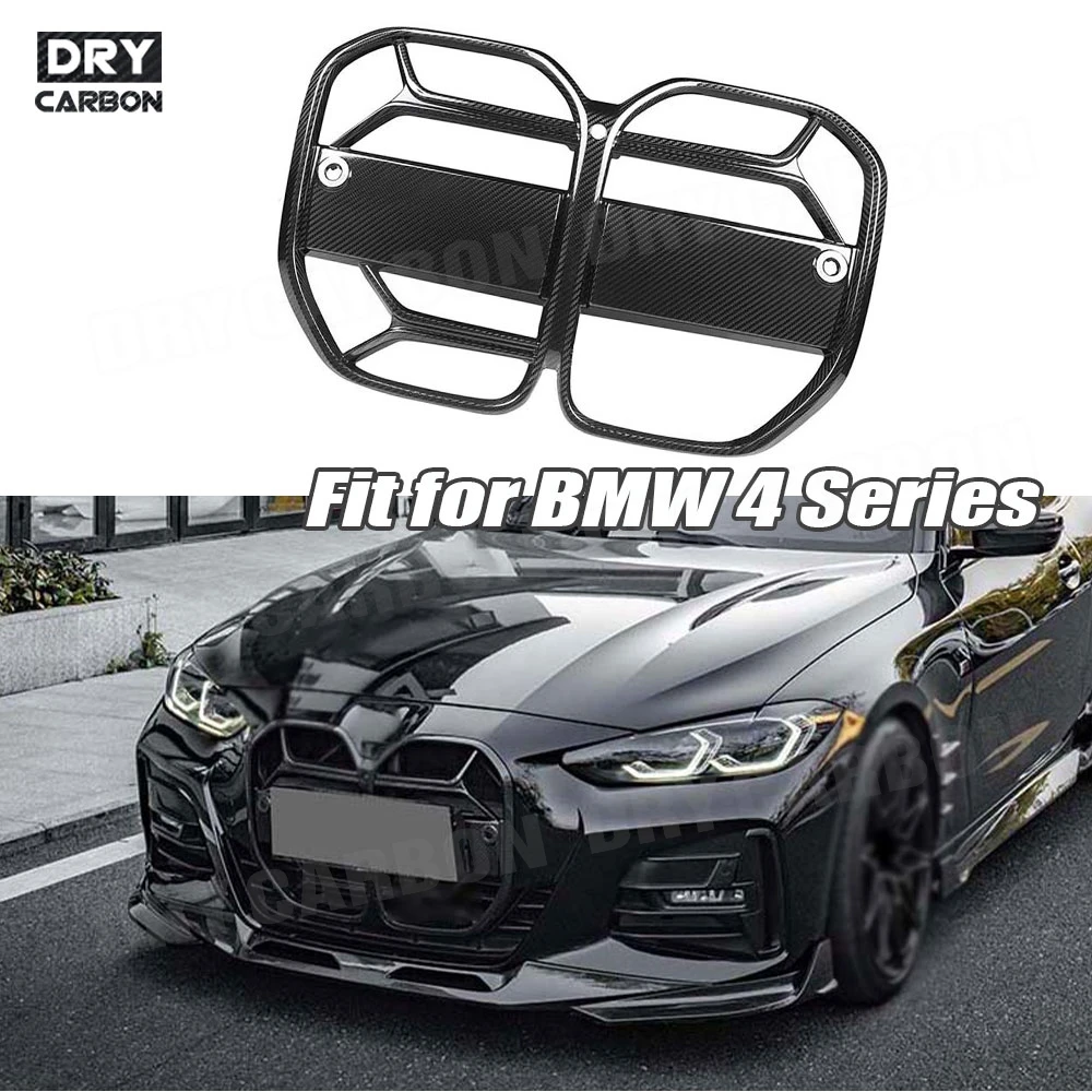 

Carbon Fiber Bumper Mesh Frame Facelift Tuning Accessories Car Front Bumper Racing Grille for BMW G22 G23 Coupe 2021+