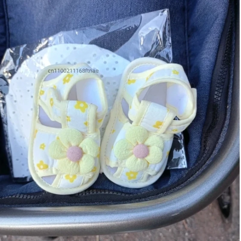 Лето 2023, новая детская танцевальная обувь с милой цветочной тканевой подошвой, танцевальная обувь для дошкольников, детский сад, групповое танцевальное представление