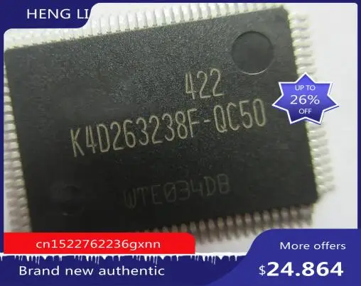 100% nuevo original K4D263238F-QC50 K4D263238F-QC K4D263238F K4D263238 TQFP100