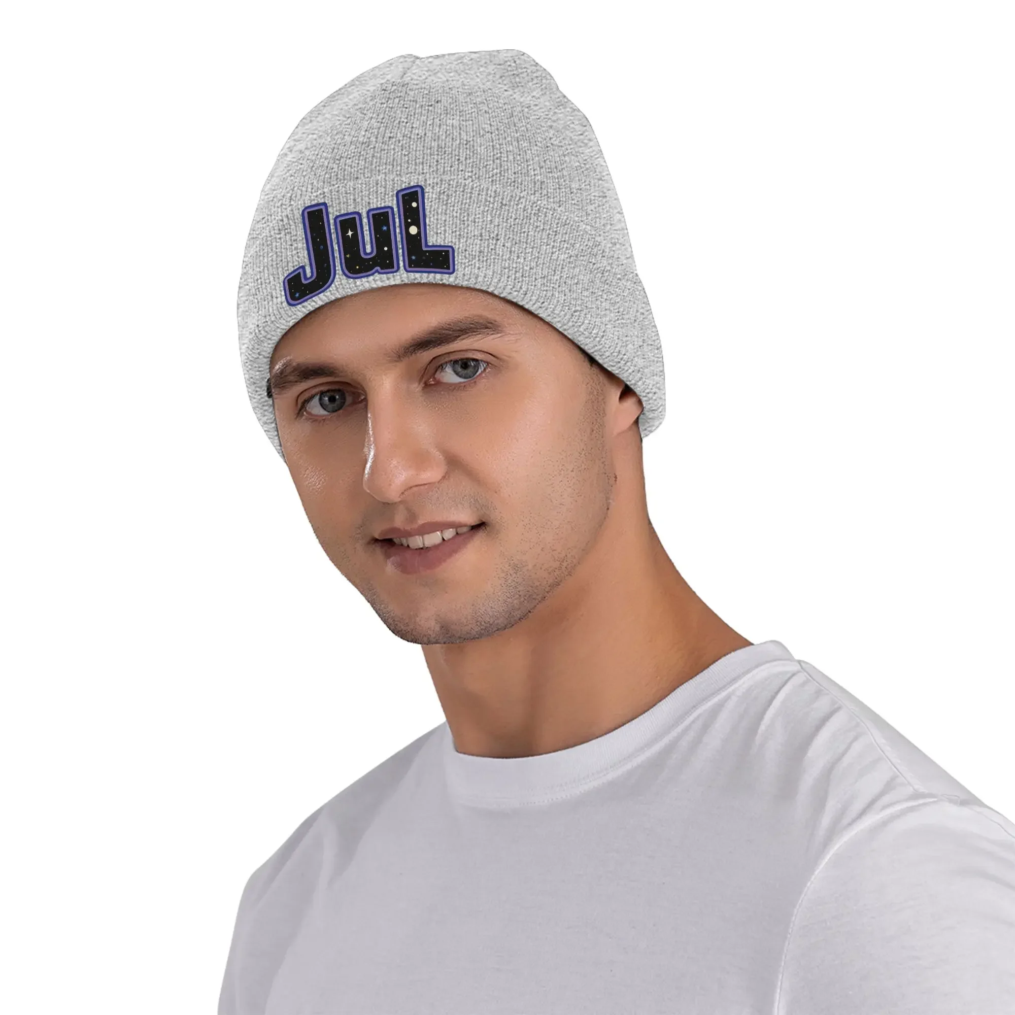 قبعة شعار مغني الراب JUL Otoño Invierno Gorros Gorro holgado Hombres Mujeres Gorro de Punto acinliko #2
